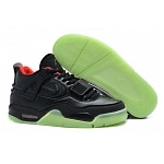 Air Yeezy Kanye West jordan 4 genuine leather Glowing in dark Sneakers For Men in 93943