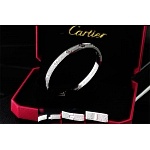 Classic Cartier White Gold Love Bangle Bracelet Size 15 With Original Box in 152695