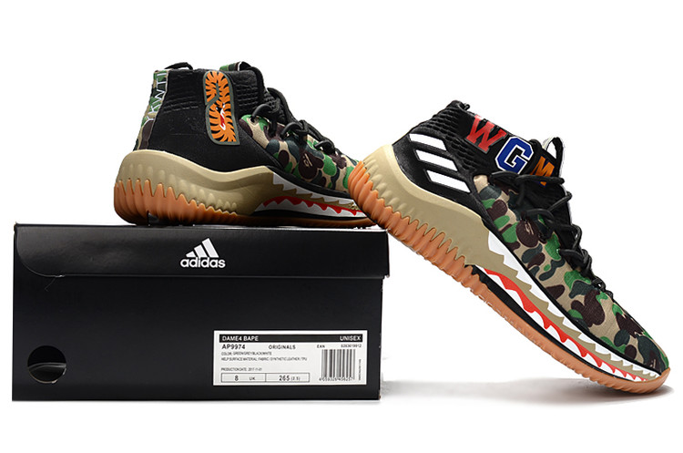 Cheap 2018 New Cheap Bape x Damian Lillard Sneakers For