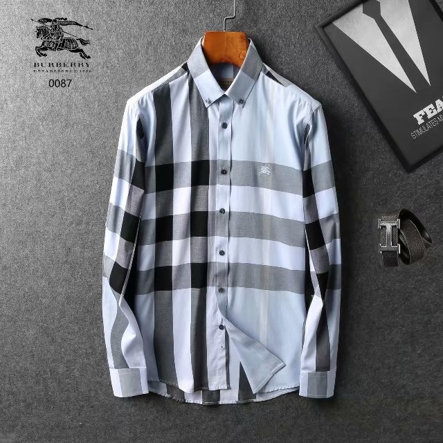 Cheap 2018 New Cheap Burberry Shirts For Men # 195142,$29 [FB195142] - Designer Burberry Shirts 
