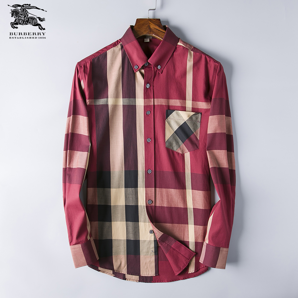 Cheap 2018 New Cheap Burberry Long Sleeved Shirts For Men in 195179,$28 ...