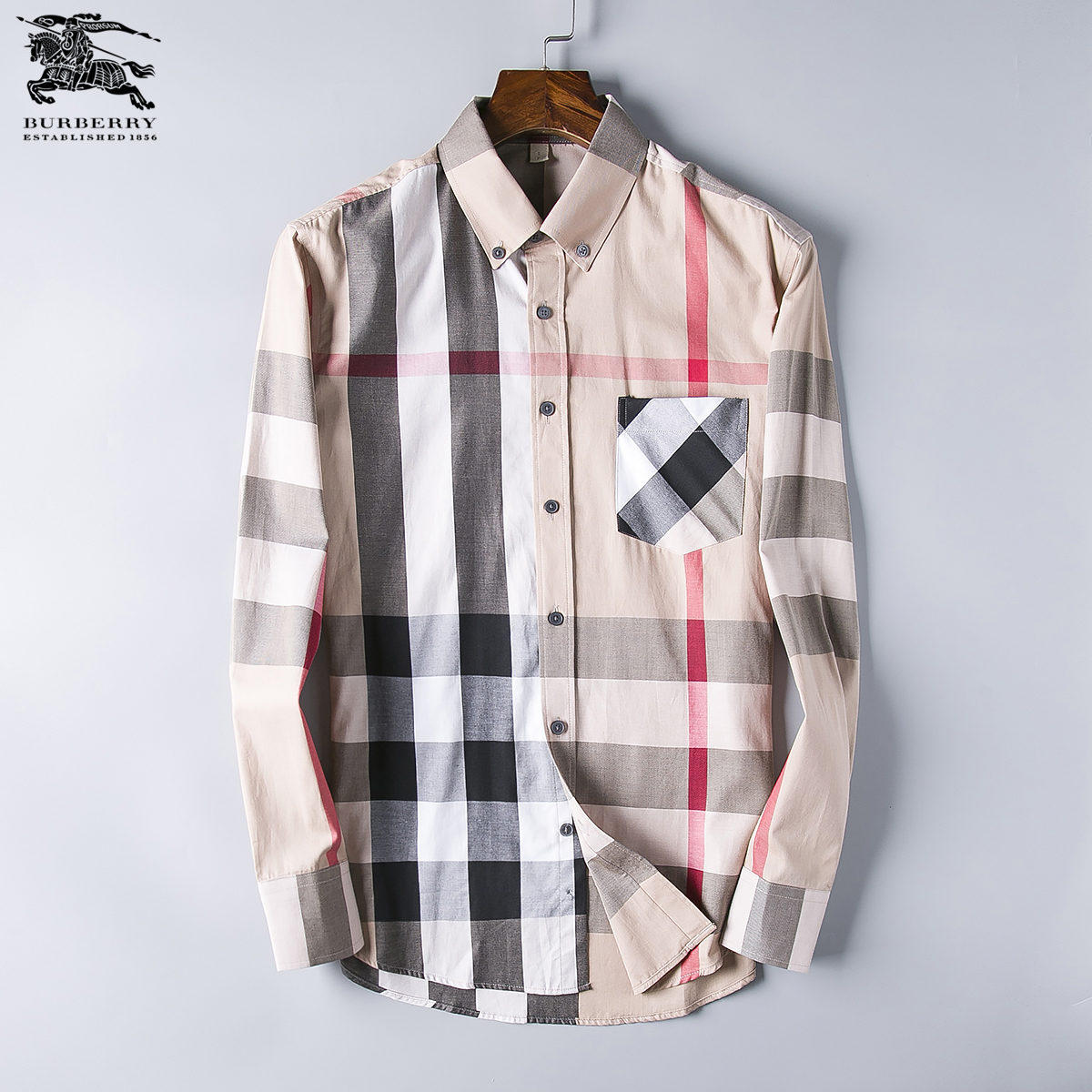Cheap 2018 New Cheap Burberry Long Sleeved Shirts For Men in 195180,$28 ...