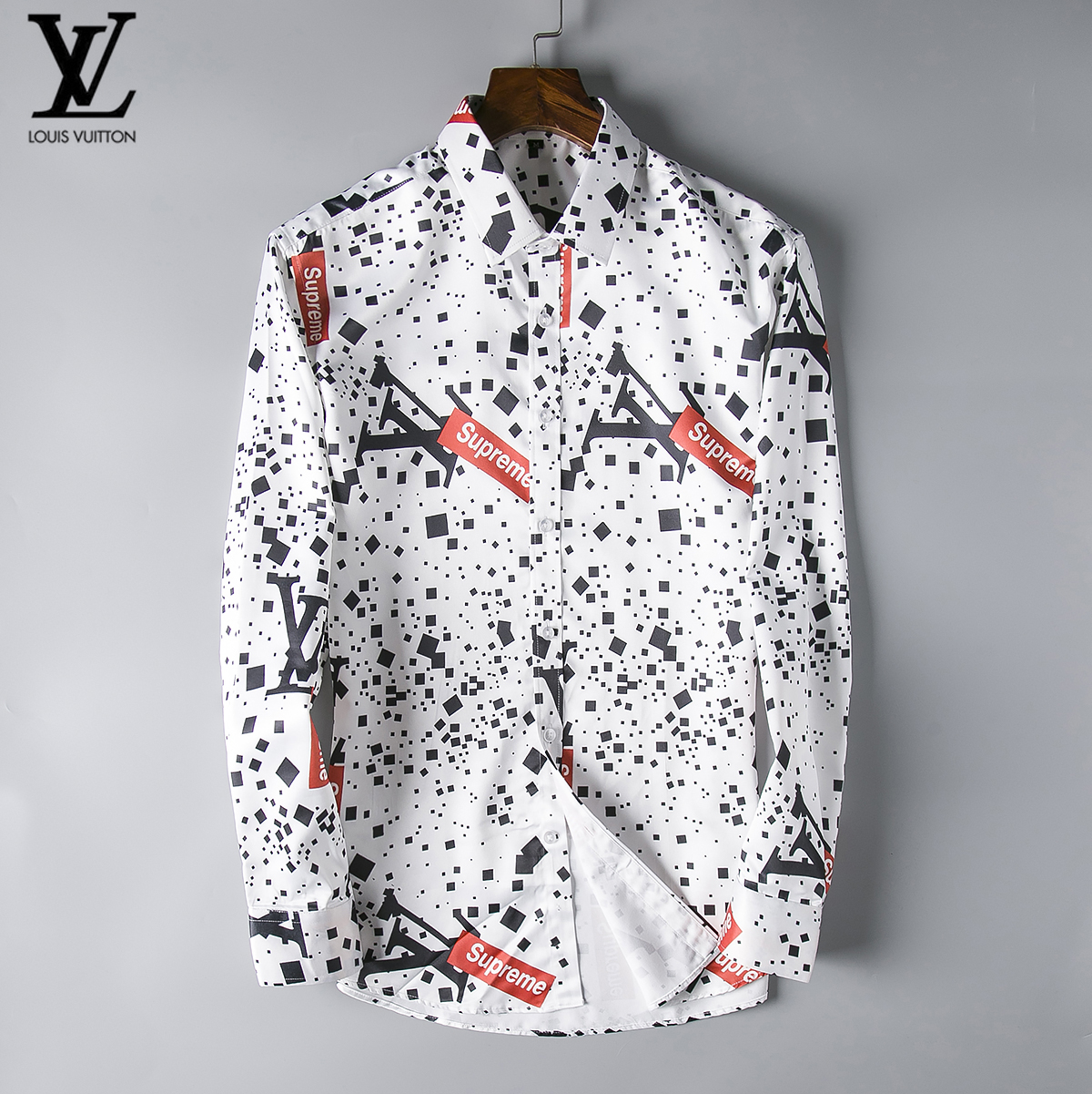 Cheap 2018 New Cheap Louis Vuitton Long Sleeved Shirts For Men in 195195,$28 [FB195195 ...