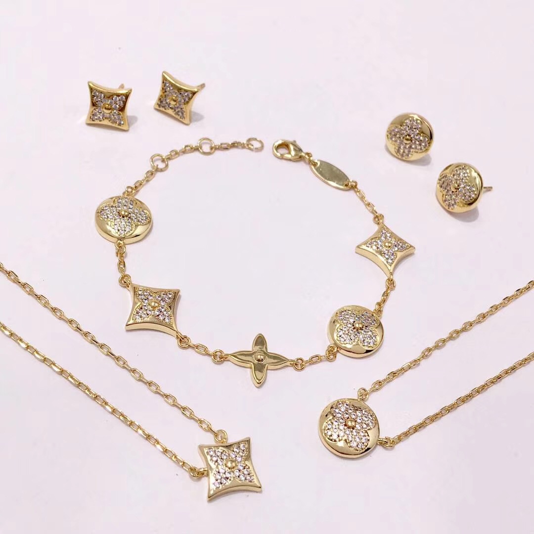 Cheap 2019 New Cheap AAA Quality Louis Vuitton Necklace Bracelets Set For Women # 199242,$92 ...
