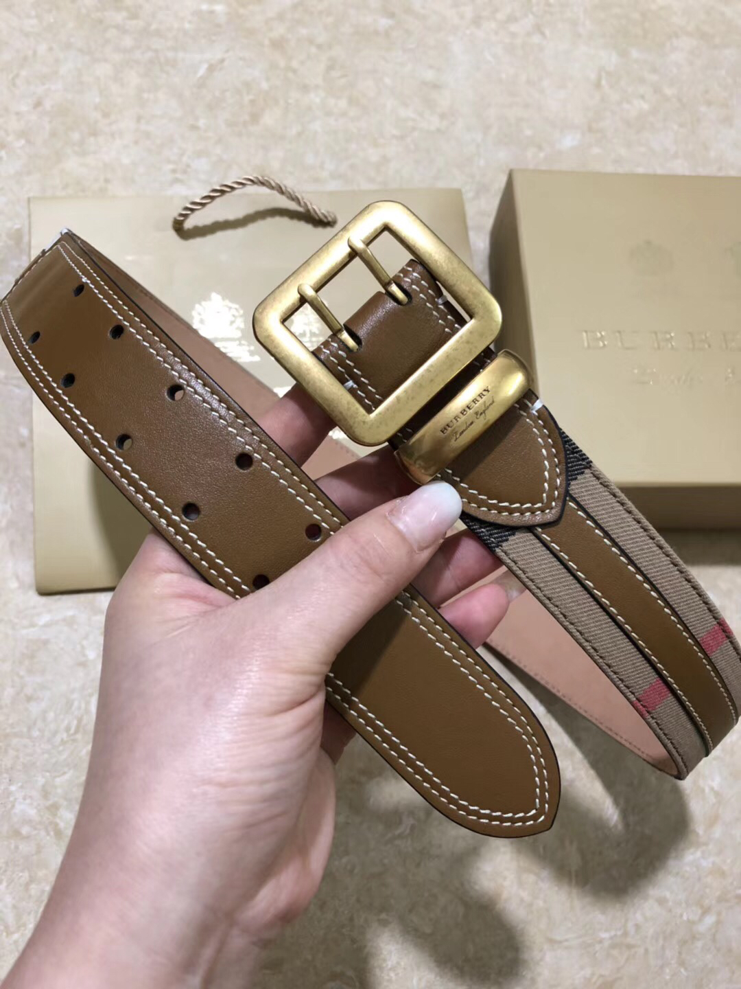 Cheap 2019 New Cheap 4.0cm Width Burberry Belts 202524,55 [FB202524