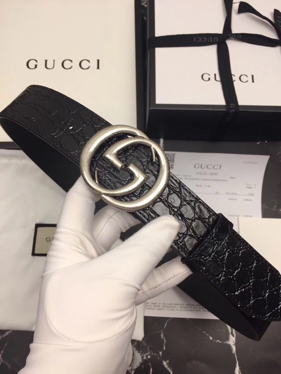 Cheap 2019 New Cheap 3.8cm Width Gucci Belts 203016,45 [FB203016