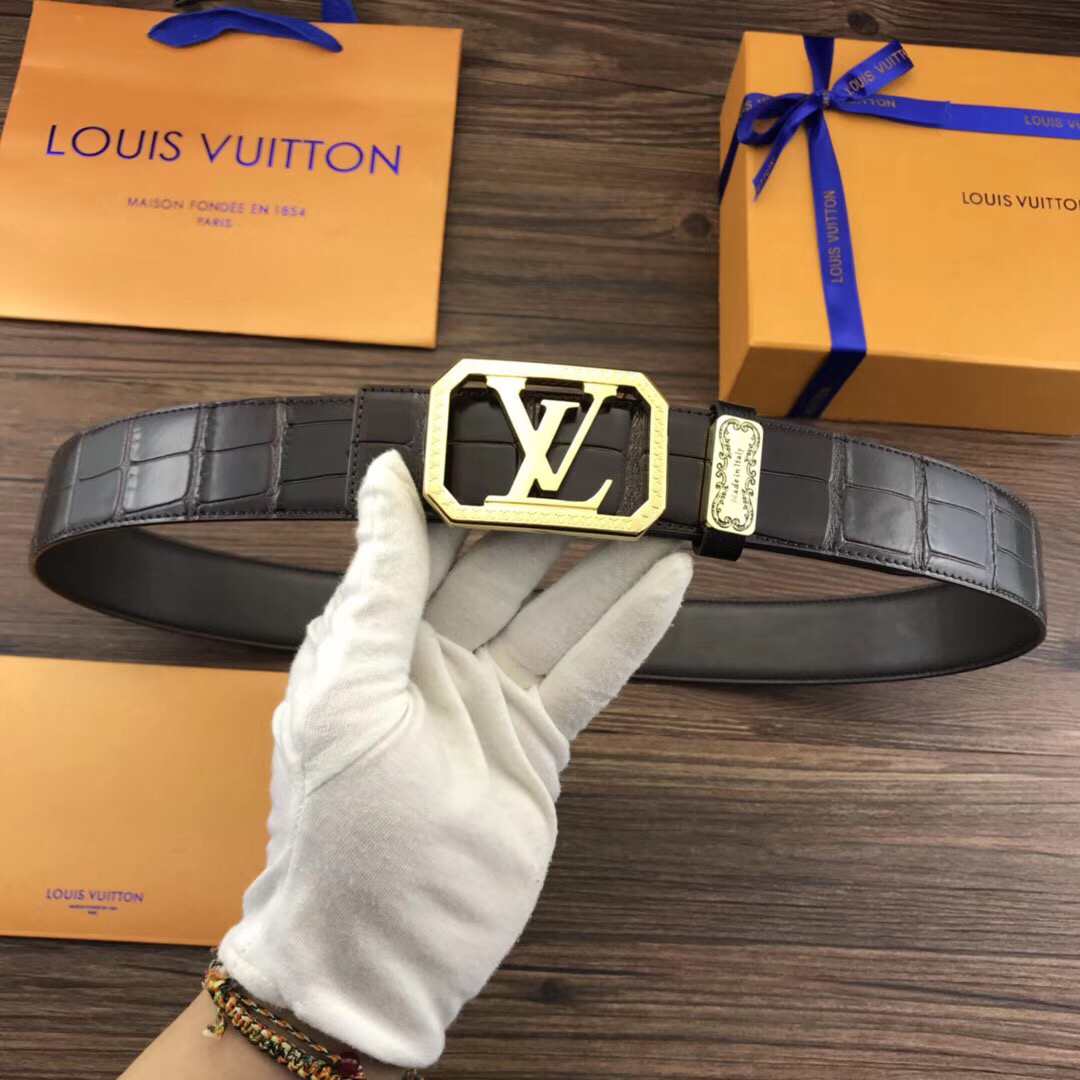 Cheap 2019 New Cheap 3.8cm Width Louis Vuitton Belts 203317,48