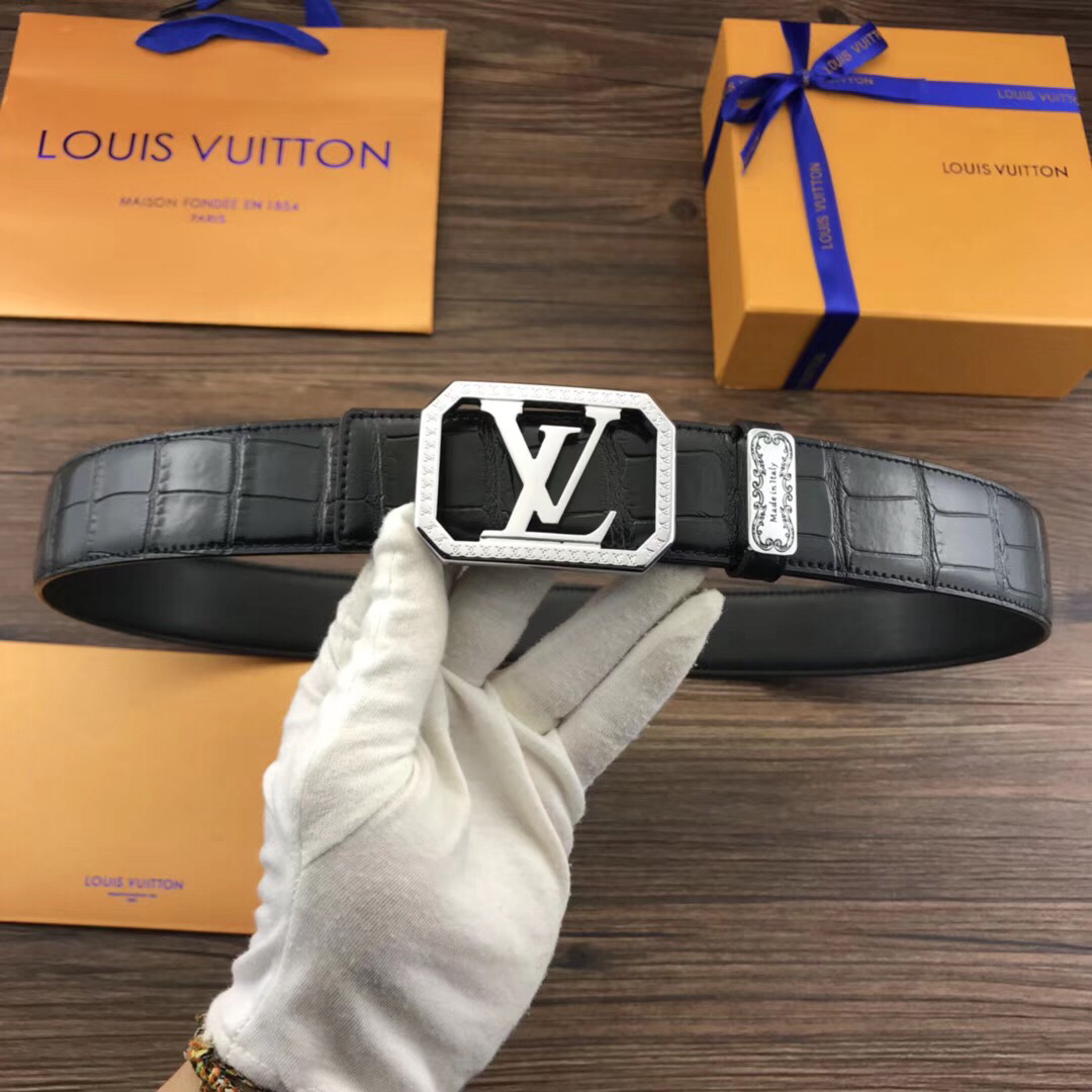 Cheap 2019 New Cheap 3.8cm Width Louis Vuitton Belts 203318,48 [FB203318] Designer