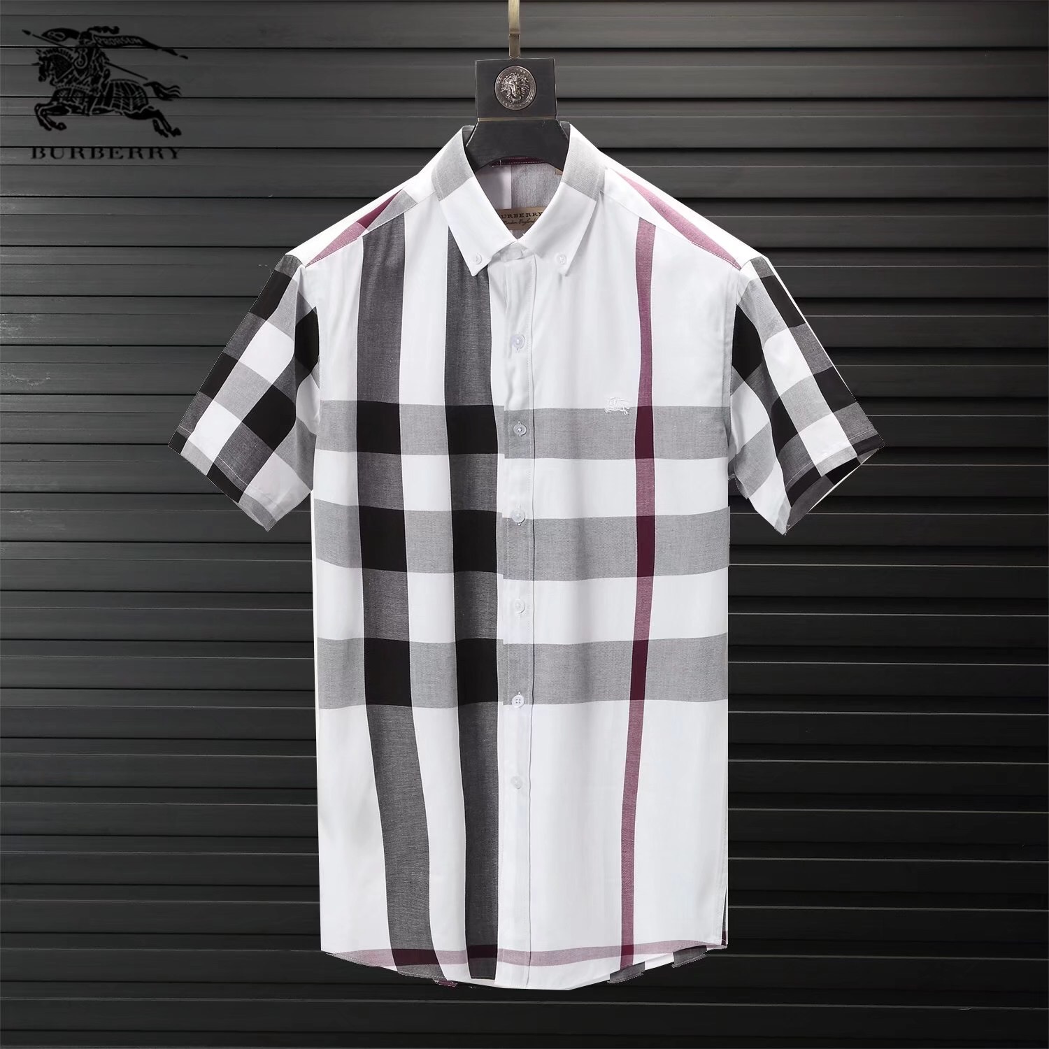 Cheap 2019 New Cheap Burberry Short Sleeved Shirts For Men 206768 28 