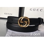 2019 New Cheap 2.0 cm Width Gucci Belts For Women # 202829, cheap Gucci Belts