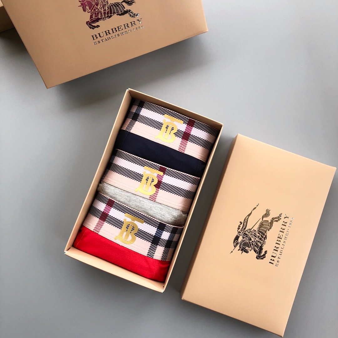 2020 Cheap Burberry Underwear For Men 3 pairs # 216180 2020 Cheap Burberry Underwear For Men 3 pairs # 216180, cheap Underwear, only $28!