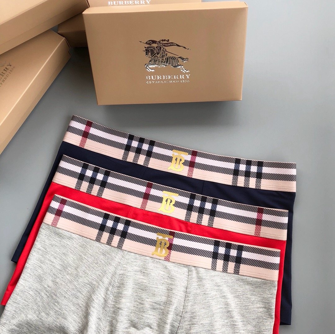 2020 Cheap Burberry Underwear For Men 3 pairs # 216180 2020 Cheap Burberry Underwear For Men 3 pairs # 216180, cheap Underwear, only $28!