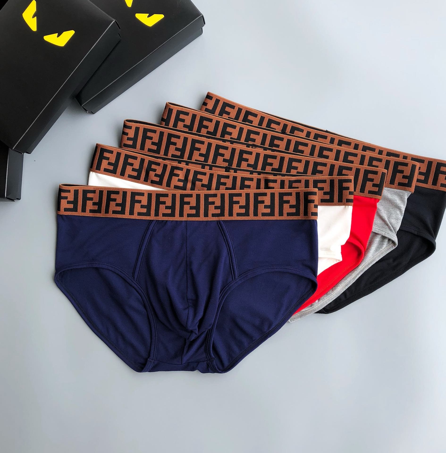 Cheap 2020 Cheap Fendi Underwear For Men 3 pairs 216181,28 [FB216181