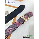 2020 Cheap Louis Vuitton 2.5 cm Width Belts # 217738, cheap LouisVuitton Belts