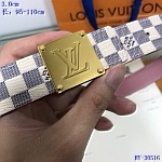 2020 Cheap Louis Vuitton 3.0 cm Width Belts # 217764, cheap LouisVuitton Belts