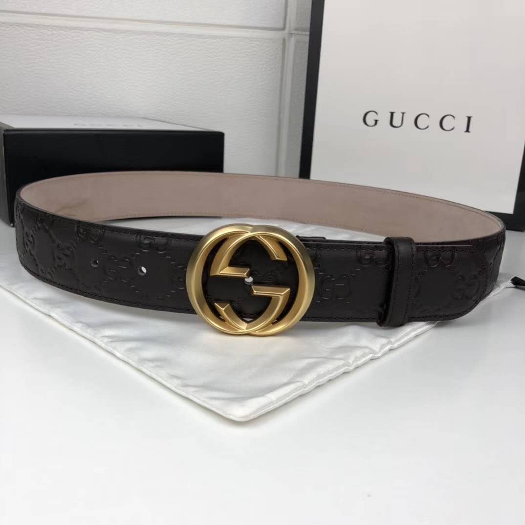 Cheap 2020 Cheap Gucci Double GG Buckle Belts For Men 222104,52