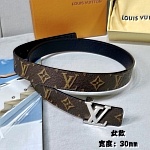 2020 Cheap Louis Vuitton 3.0cm Width Belts # 226635, cheap LouisVuitton Belts