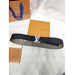 2020 Cheap Louis Vuitton 3.8cm Width Belts # 226734, cheap LouisVuitton Belts