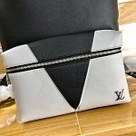 Louis Vuitton Double Zips White And Black Backpack For Men # 232695, cheap LV Backpacks