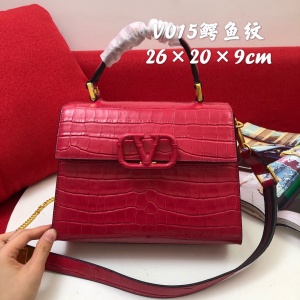$119.00,Valentino Croc Embossed Leather Handbags For Women # 232809