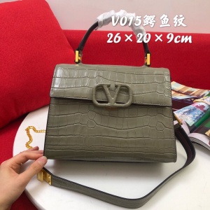 $119.00,Valentino Croc Embossed Leather Handbags For Women # 232810