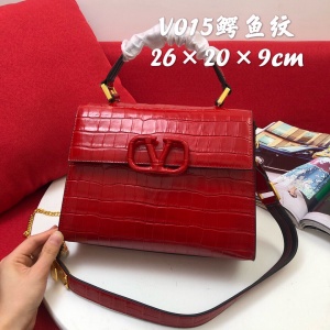 $119.00,Valentino Croc Embossed Leather Handbags For Women # 232813