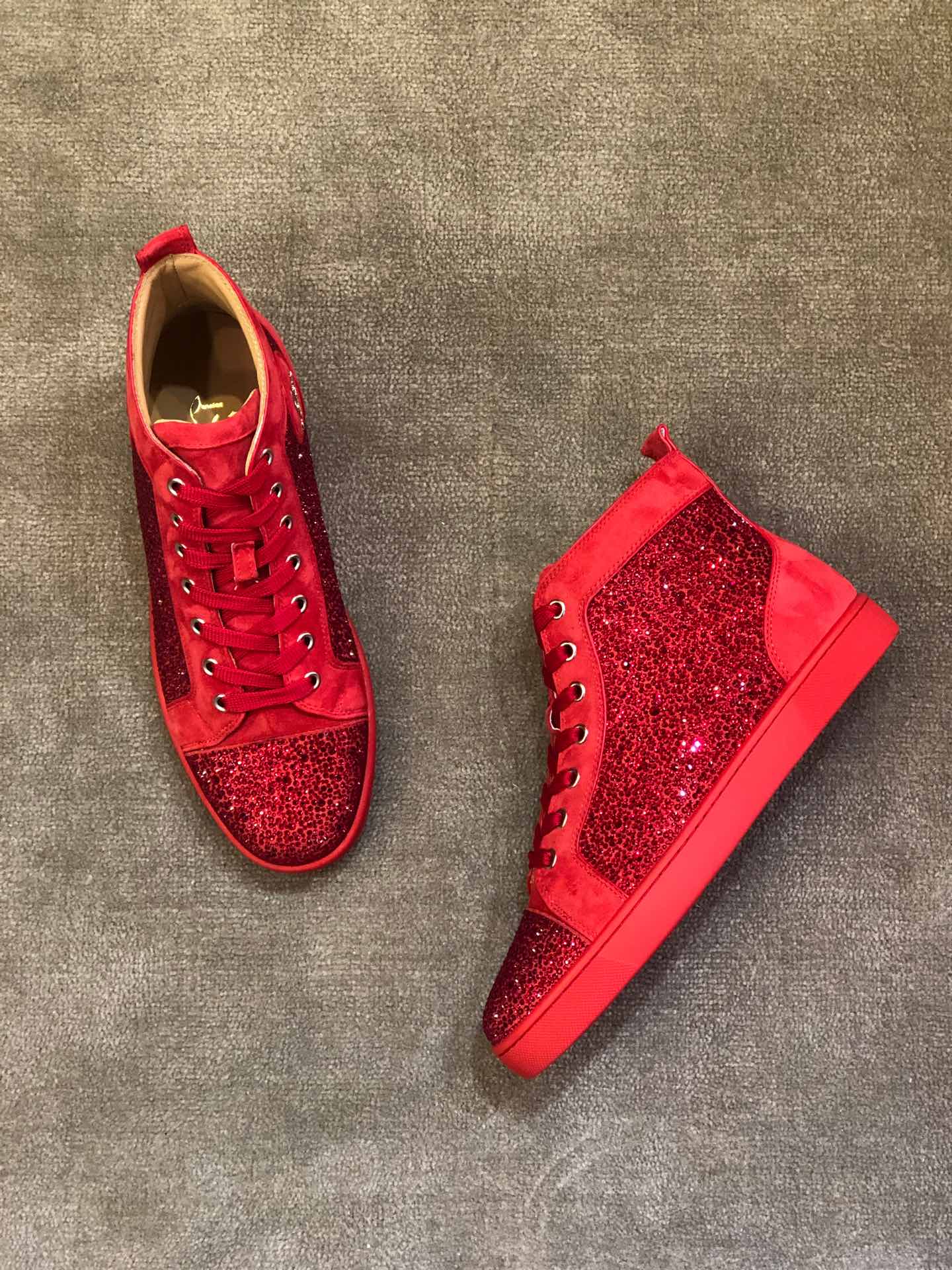 Cheap Christian Louboutin High Top Sneakers For Men # 233115,$129 [FB233115] - Designer 