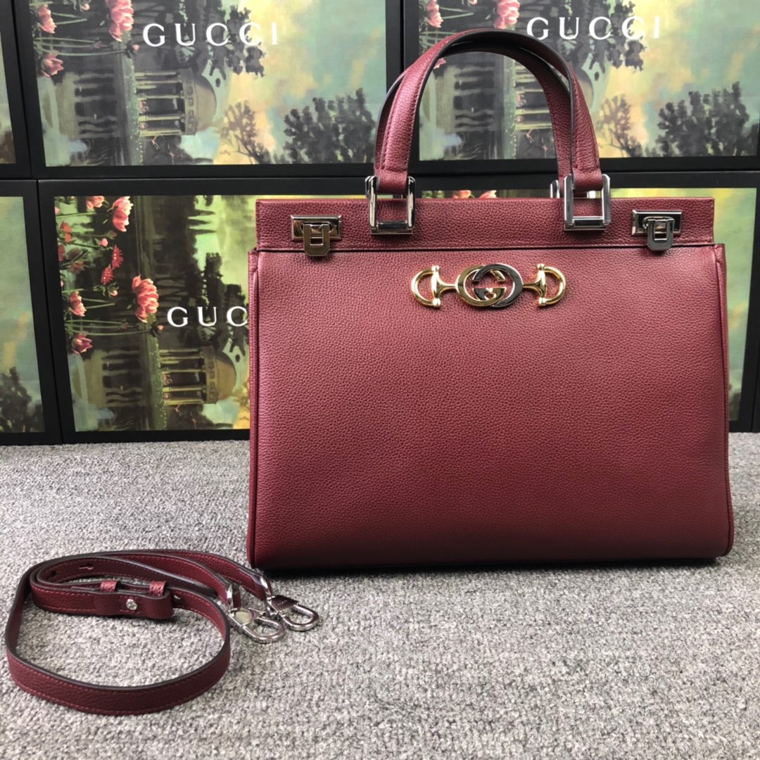 Gucci Zumi grainy leather small top handle bag # 233262 Gucci Zumi grainy leather small top handle bag # 233262, cheap Gucci Handbags, only $105!