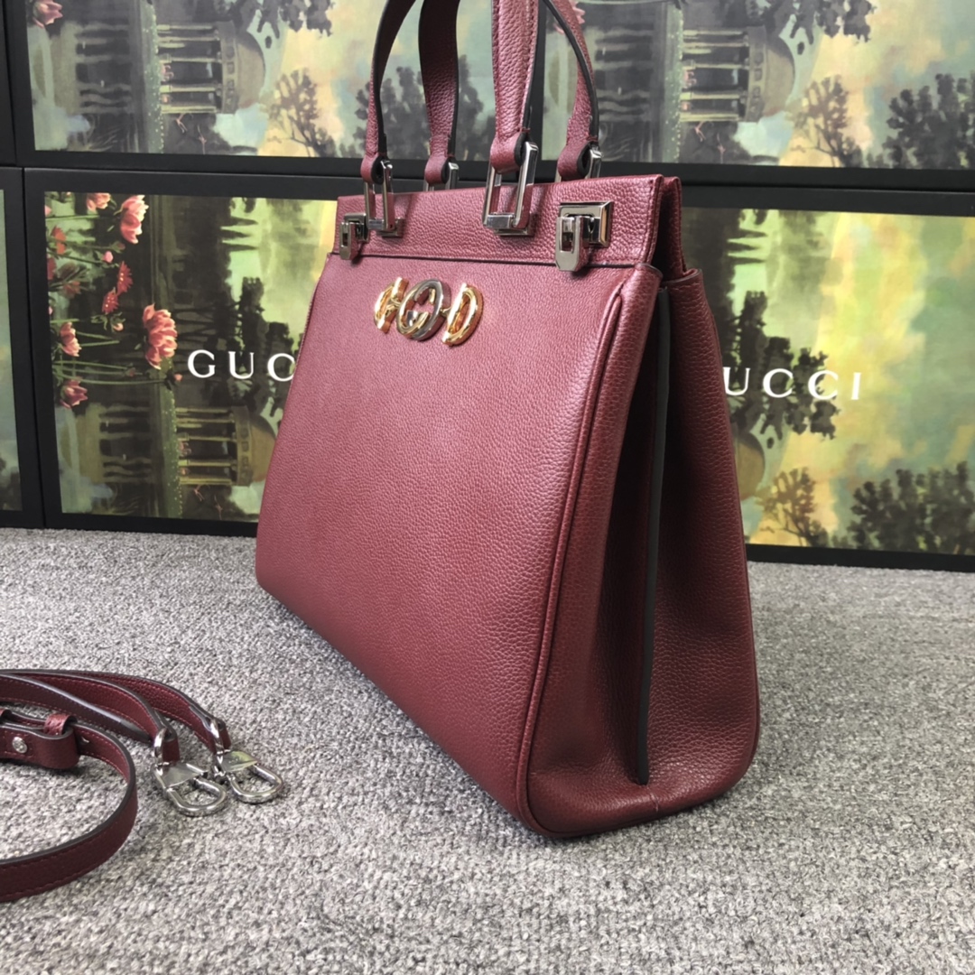 Gucci Zumi grainy leather small top handle bag # 233262 Gucci Zumi grainy leather small top handle bag # 233262, cheap Gucci Handbags, only $105!
