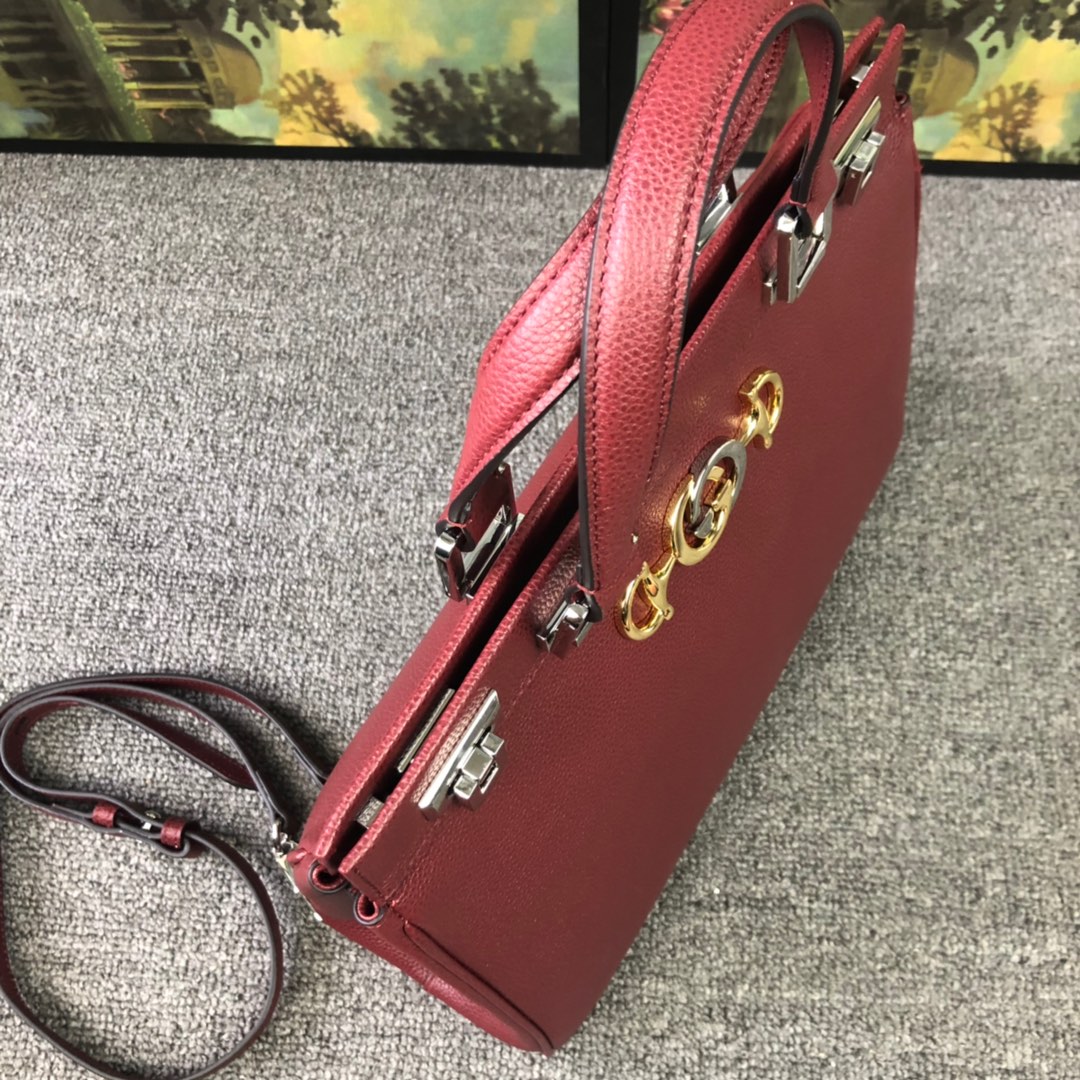 Gucci Zumi grainy leather small top handle bag # 233262 Gucci Zumi grainy leather small top handle bag # 233262, cheap Gucci Handbags, only $105!