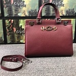Gucci Zumi grainy leather small top handle bag # 233262