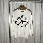 Louis Vuitton Clock Graphic Design Knit Sweaters For Men # 233347