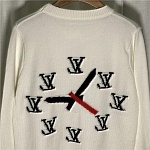 Louis Vuitton Clock Graphic Design Knit Sweaters For Men # 233347, cheap LV Sweaters