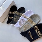 Versace Logo Cotton Socks Set 5 Pairs # 233505, cheap Socks