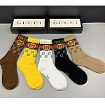 Gucci Logo Cotton Socks Set 5 Pairs # 233512, cheap Socks