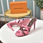 Louis Vuitton 10.0 cm Height High Heel Sandals For Women # 237909, cheap Louis Vuitton Sandal