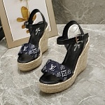 Louis Vuitton Wedge Heel Sandals For Women # 237969, cheap Louis Vuitton Sandal