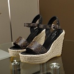 Louis Vuitton Wedge Heel Sandals For Women # 237970, cheap Louis Vuitton Sandal