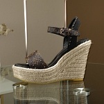 Louis Vuitton Wedge Heel Sandals For Women # 237970, cheap Louis Vuitton Sandal