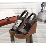 Louis Vuitton Wedge Heel Sandals For Women # 237975