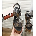 Louis Vuitton Wedge Heel Sandals For Women # 237975, cheap Louis Vuitton Sandal