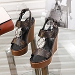 Louis Vuitton Wedge Heel Sandals For Women # 237975, cheap Louis Vuitton Sandal