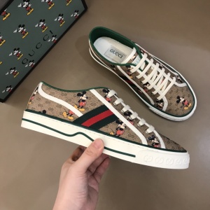 $85.00,2021 Gucci Tennis Logo Embroidered Sneakers Unisex # 244917