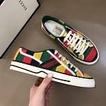 2021 Gucci Tennis Logo Embroidered Sneakers Unisex # 244918