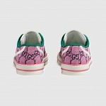 2021 Gucci Tennis Logo Embroidered Sneakers Unisex # 244926, cheap Low Top