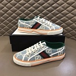 2021 Gucci Tennis Logo Embroidered Sneakers Unisex # 244930, cheap Low Top