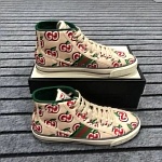 2021 Gucci GG Canvas High Top Sneakers Unisex # 244957, cheap High Top