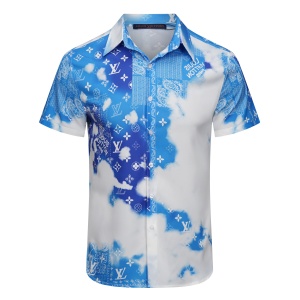 $33.00,Louis Vuitton Bandana Monogram Short Sleeve Shirt Unisex # 257446
