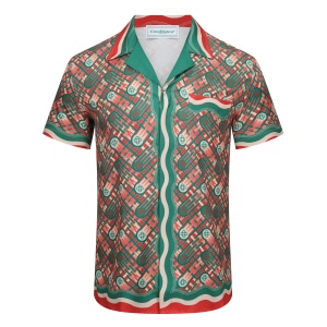 $34.00,Casablanca Cuban collar Ping Pong monogram print shirt Short Sleeve shirt # 257598