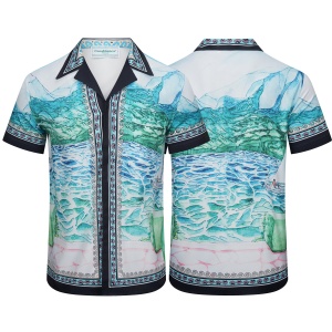 $34.00,Casablanca Cuban collar Lake view print print shirt Short Sleeve shirt # 257600